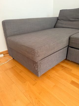 Sofá Cama Gris Ikea Friheten con Almacenamiento