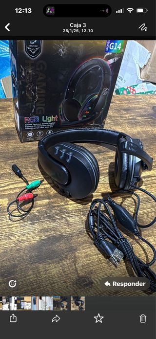 Auriculares Gaming G14 RGB Luz