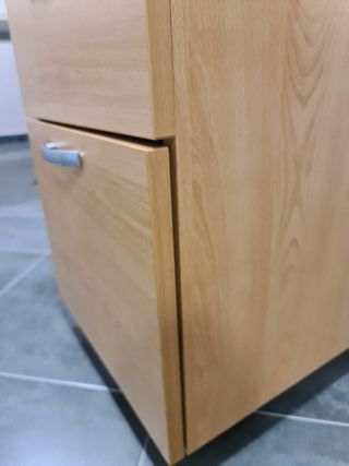 Cajonera de oficina madera y metal