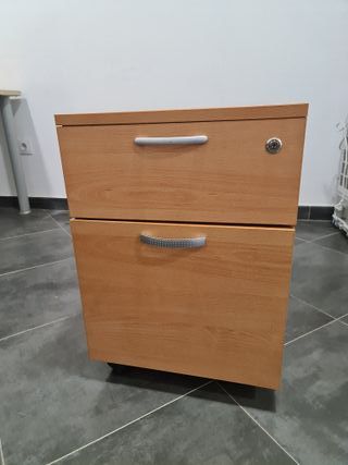 Cajonera de oficina madera y metal