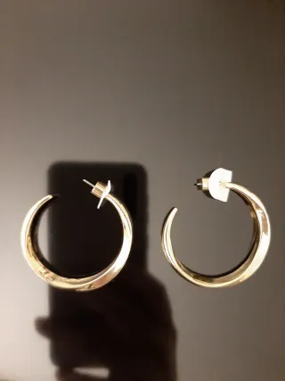 Aros Mango dorados nuevos