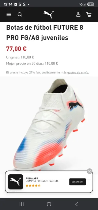 Botas de fútbol blancas