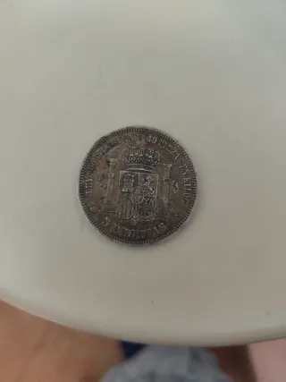 Moneda 5 Pesetas 1871 Amadeo I