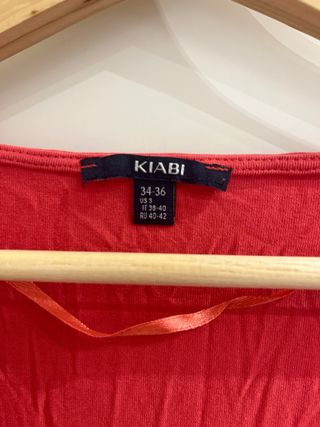 Camiseta lactancia KIABI roja Talla S