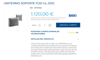 BaxiRoca Unitermos UL-212G