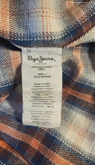 SobreCamisa Pepe Jeans franela Talla L