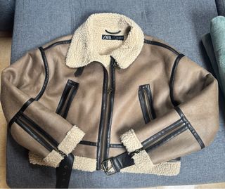 Chaqueta Aviador Zara Marrón
