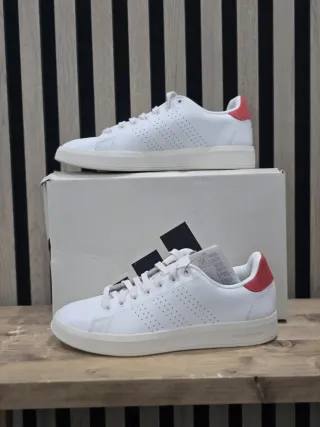 Zapatillas Adidas Hombre Blancas y Rojas