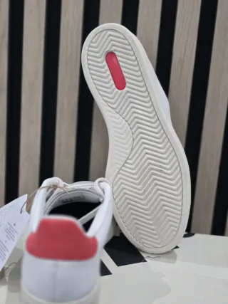 Zapatillas Adidas Hombre Blancas y Rojas