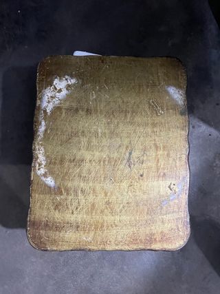 Vasso decorato oro e rosso