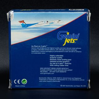 Maqueta Avión Bombardier Q400 Luxair 1:400