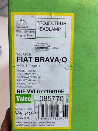 Fiat bravo faro del izqd ref: 085770