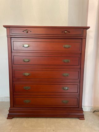 Cómoda de madera maciza nueva