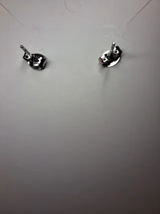 Orecchini pendenti cuore strass rosso argento