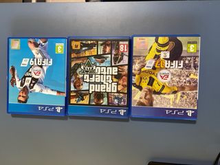 Juegos PS4 FIFA 19, GTA V, FIFA 17,FIFA 20