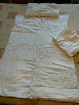 Juego Sábanas Cuna 120x60 + Edredón y almohada