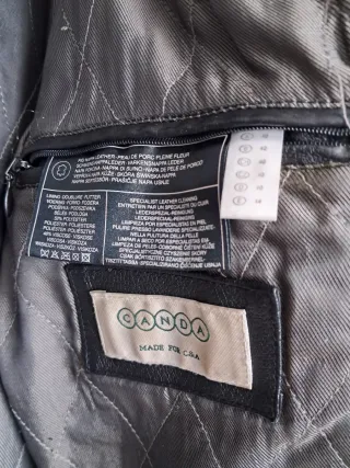 Chaquetón Piel Negro Mujer Cuello Extraíble