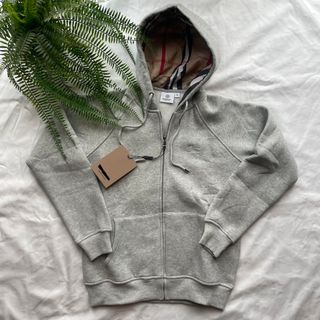 Felpa Burberry Grigia Zip - Taglia L