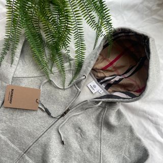 Felpa Burberry Grigia Zip - Taglia L