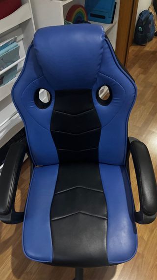 Silla Gamer Negra y Azul