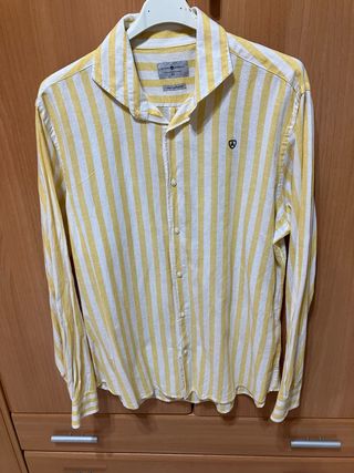 Camisa Rayas Amarillas y Blancas Talla L