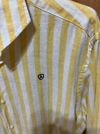 Camisa Rayas Amarillas y Blancas Talla L