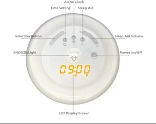 Despertador con luz para dormir