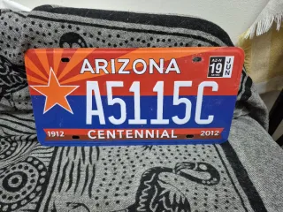 Matrícula Arizona Centennial 1912-2012