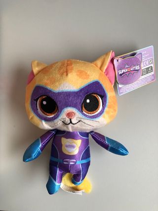 Peluche Superkitties Naranja y Morado