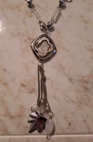 Set 3 Collane Lunghe Argento