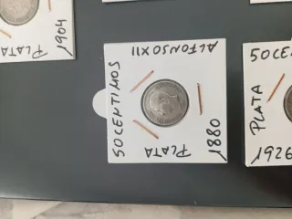 Lote monedas plata Alfonso XIII varios años