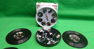 Retro Musique 8 posavasos de vinilo de The Beatles