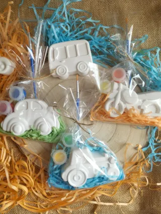 Lote 12 figuras cerámica para pintar