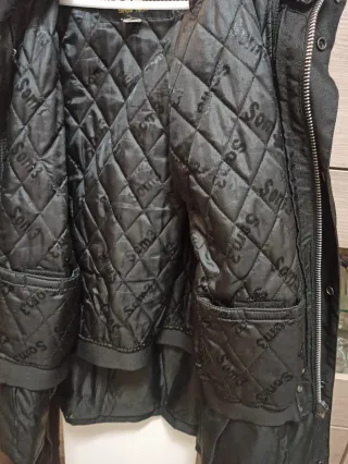 Chaqueta de moto negra