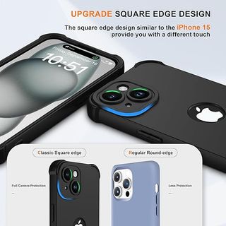 Custodia per iPhone 15 (6.1) + 2 protezioni