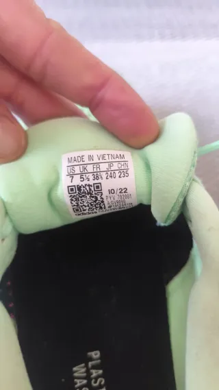 Adidas Talla 38 2/3 Rosa y Turquesa