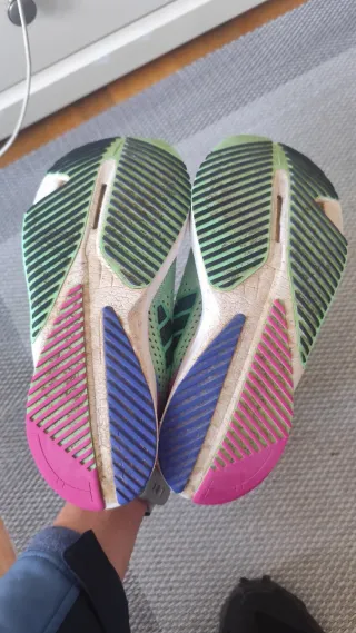 Adidas Talla 38 2/3 Rosa y Turquesa