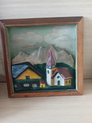 Antico quadretto montagna