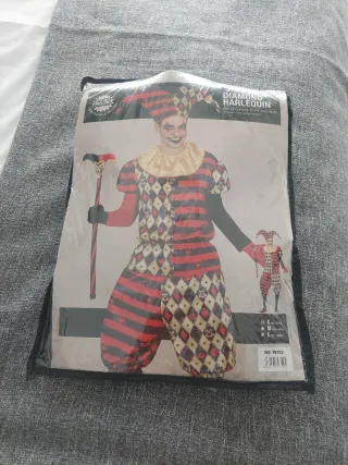 Disfraz Arlequín Diamante Talla S,