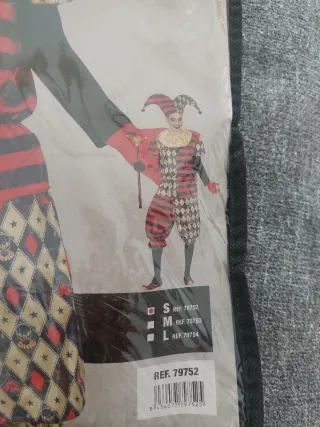 Disfraz Arlequín Diamante Talla S,