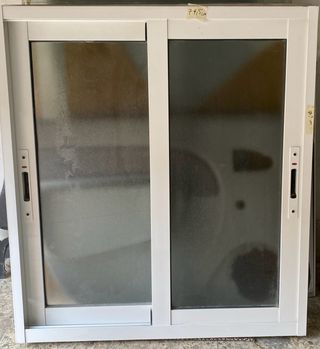 Ventana corredera aluminio blanco