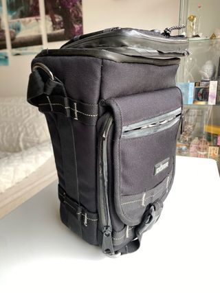 Zaino per fotocamera DORR con teleobiettivo montato