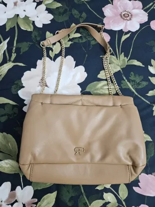 Bolso Parfois Beige Acolchado color camel