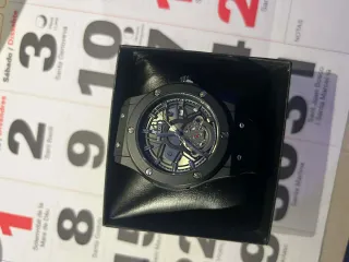 Reloj Hublot Negro y Plateado
