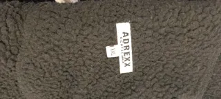 Abrigo estilo bomber polipiel marrón