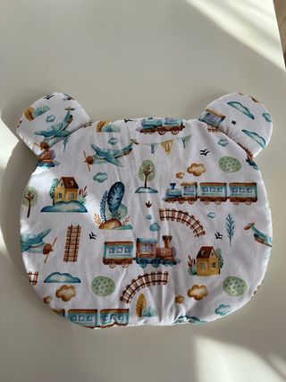 Cojín para bebé con diseño de tren y avión