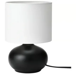 Lámpara de mesa negra