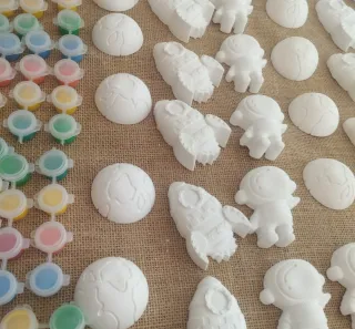 Lote 10 figuras cerámica para pintar