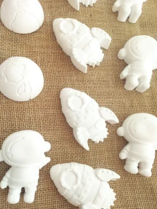 Lote 10 figuras cerámica para pintar