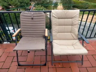 2 Sillas de Jardín Plegables